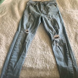 Levi high rise wedgie skinny jeans